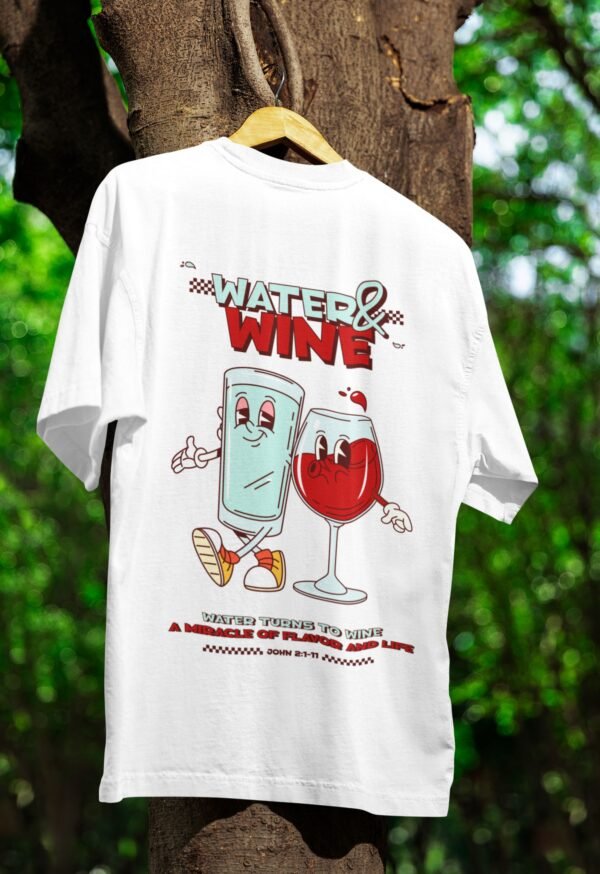 Camiseta "Water & Wine" - Branca