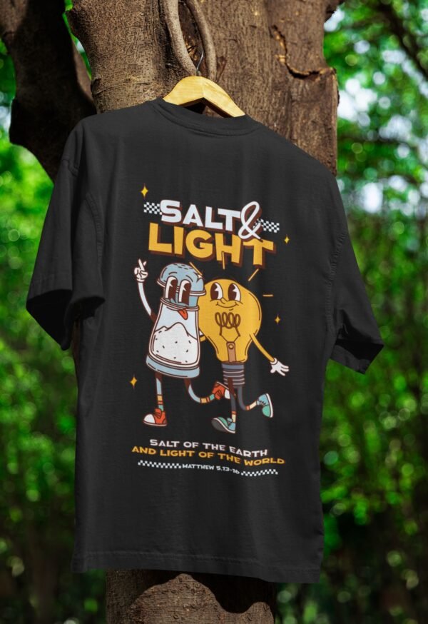 Camiseta "Salt e Light" - Preta